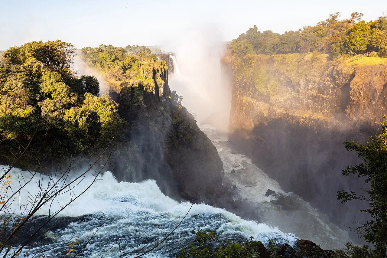 Victoria Falls, on the Zambia-Zimbabwe border