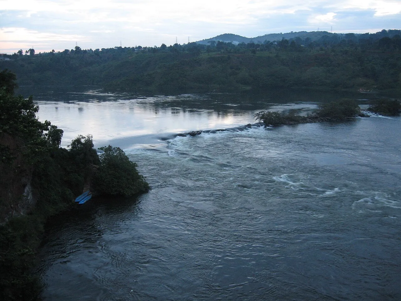The Nile viewed from Adrift near Jinja, Uganda