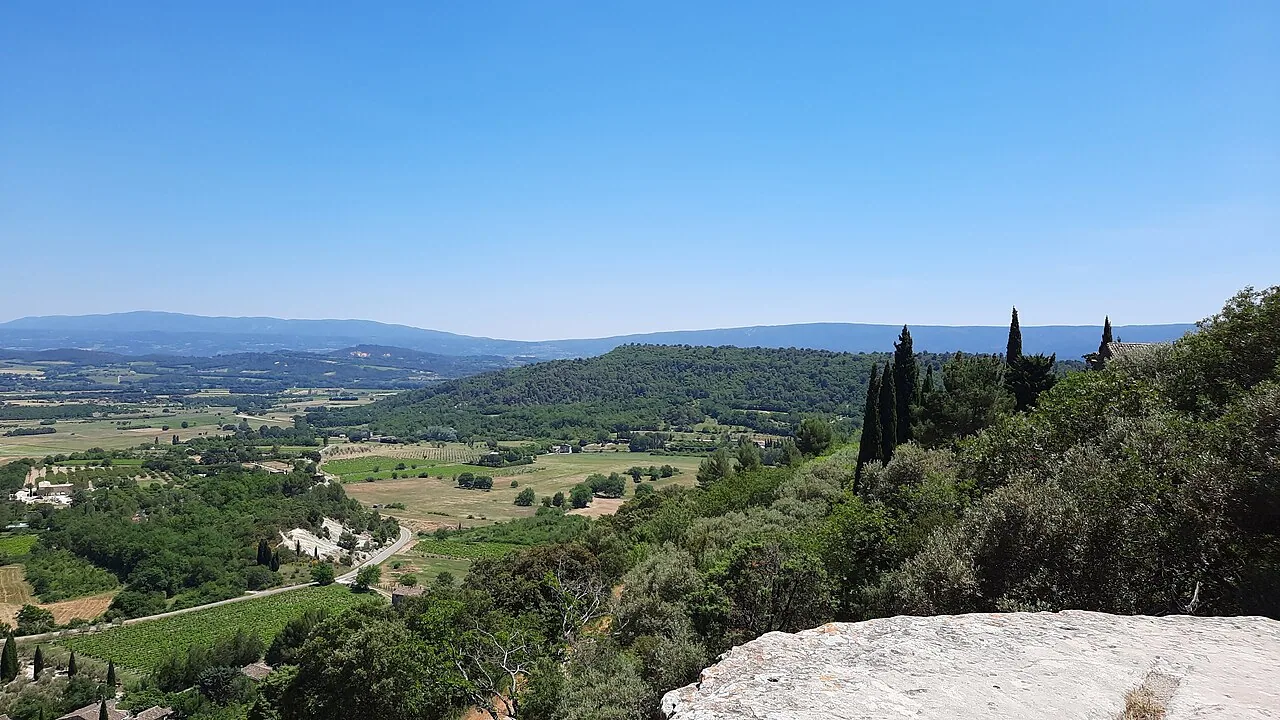 Landscape around Gordes in Provence, France