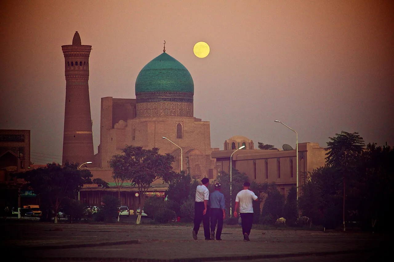 Kalyan Mosque and minaret in Bukhara, Uzbekistan