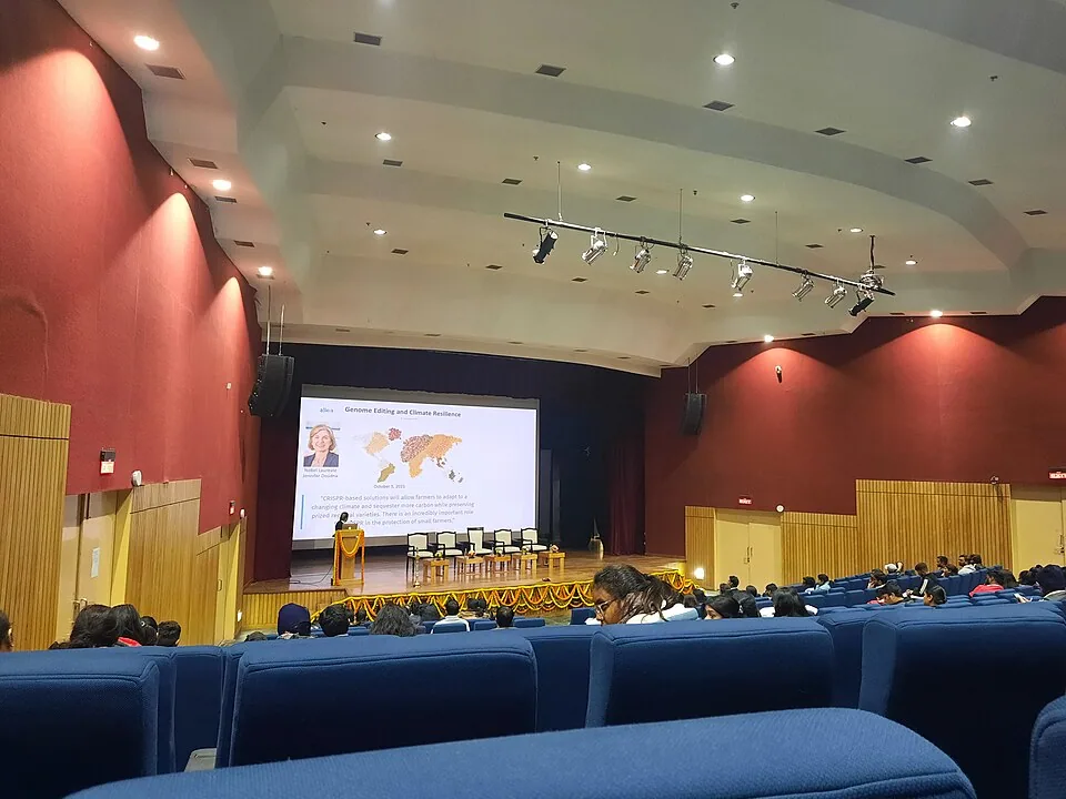 Auditorium at the DBT-THSTI RCB campus in Faridabad