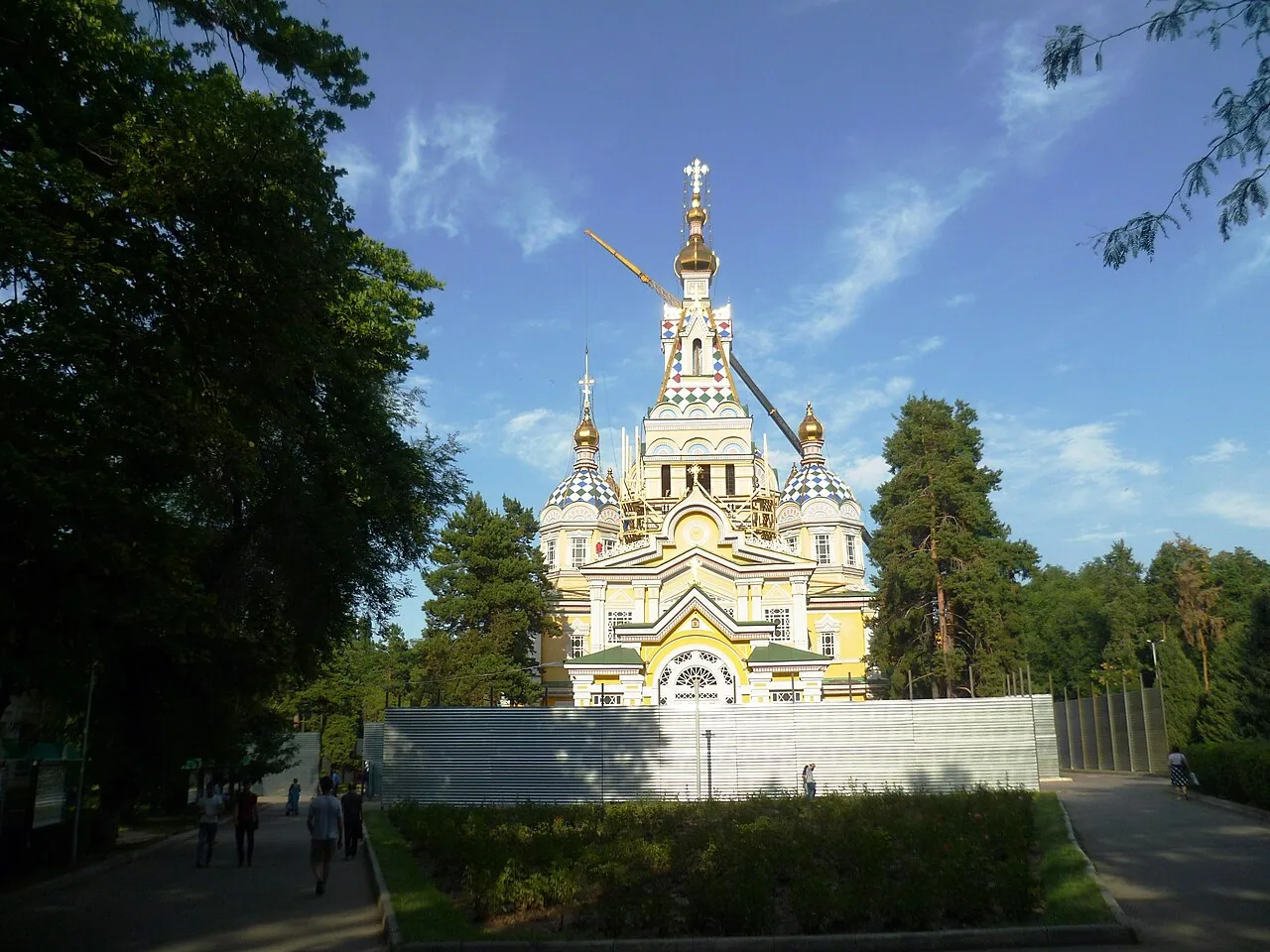Ascension Cathedral in Almaty, Kazakhstan