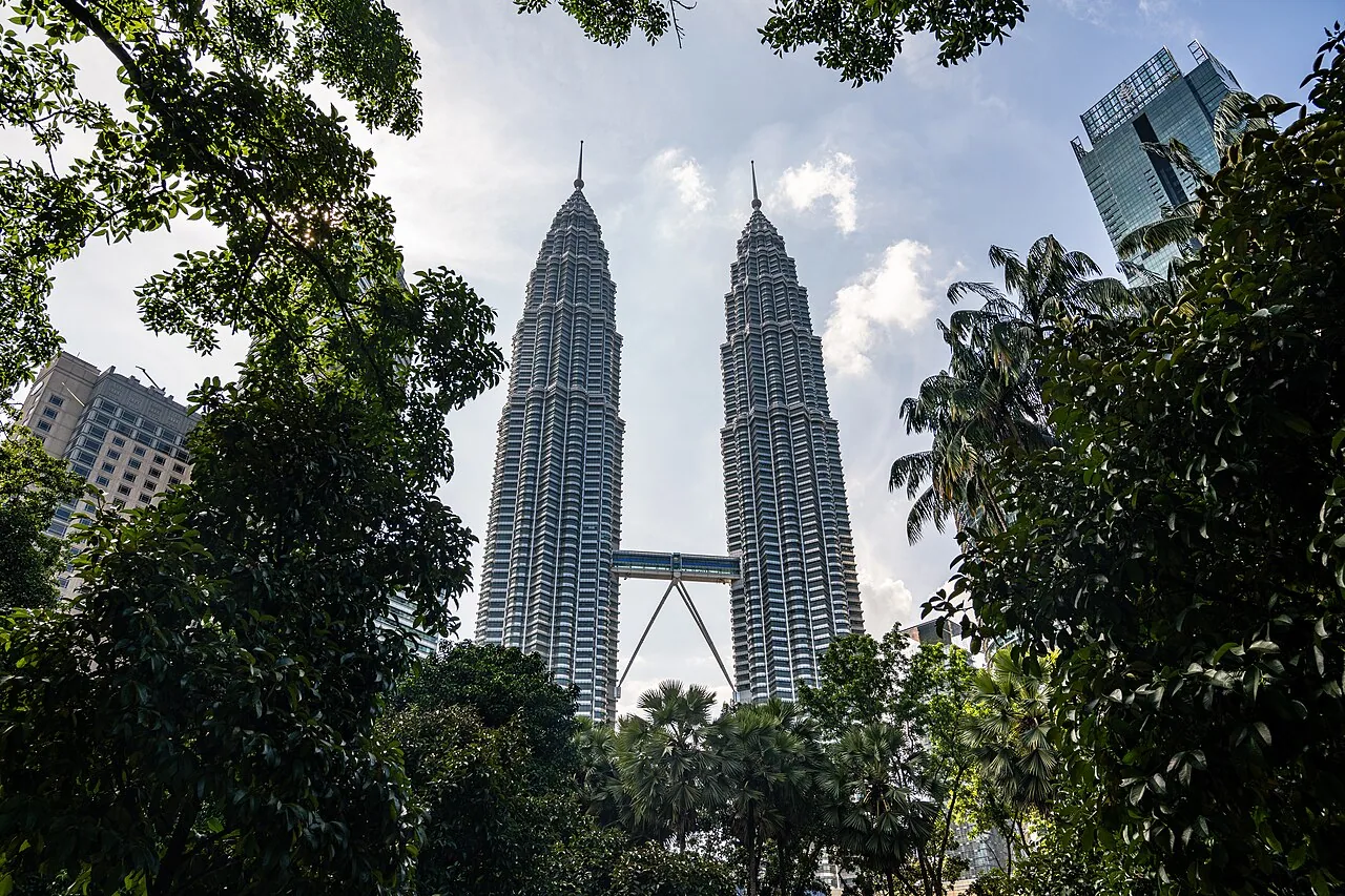 Petronas Twin Towers and KLCC Park in Kuala Lumpur