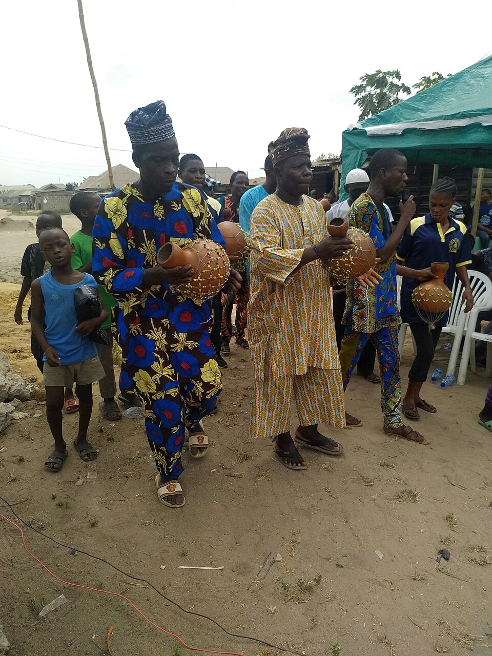 Agbè traditional musical performance at Mowo, Badagry, Lagos State