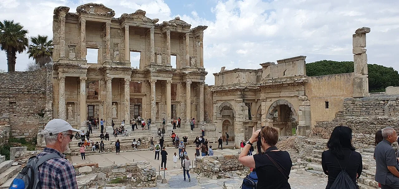 The Library of Celsus and the Gate of Mazeus and Mithridates at Ephesus, Turkey