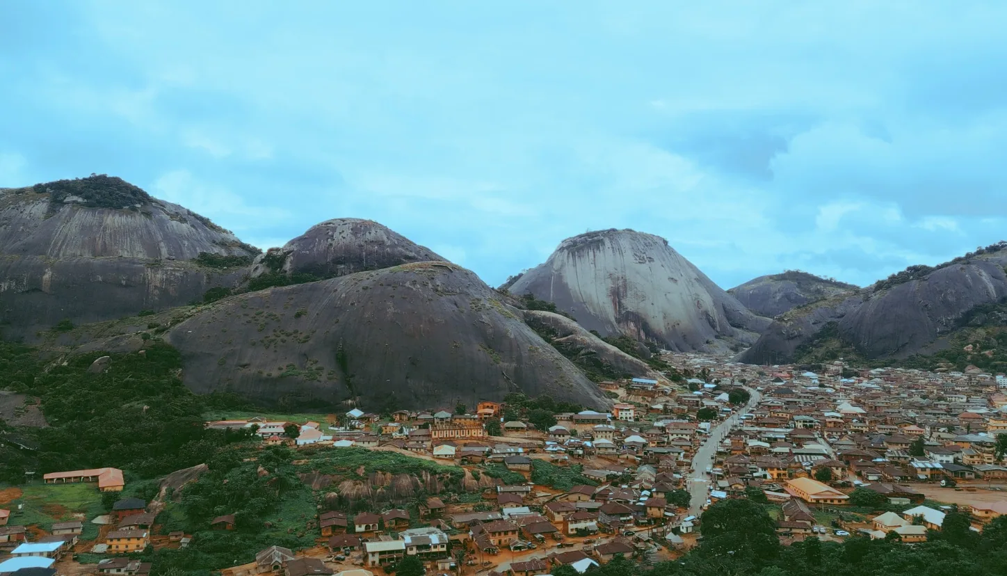 Landscape of the Idanre Hills, Ondo State, Nigeria