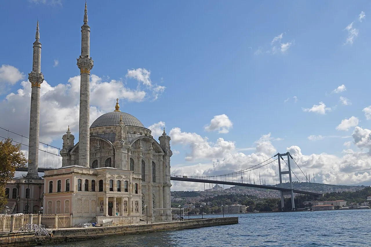 Ortaköy Mosque and the Bosphorus Bridge on Istanbul’s waterfront