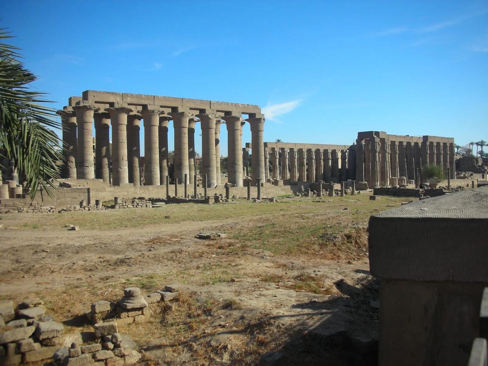 Columns and the second courtyard at Luxor Temple, Egypt