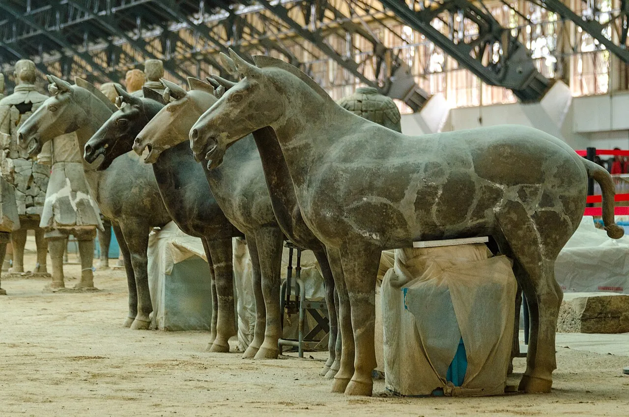 Terracotta Army figures at Xi’an, China