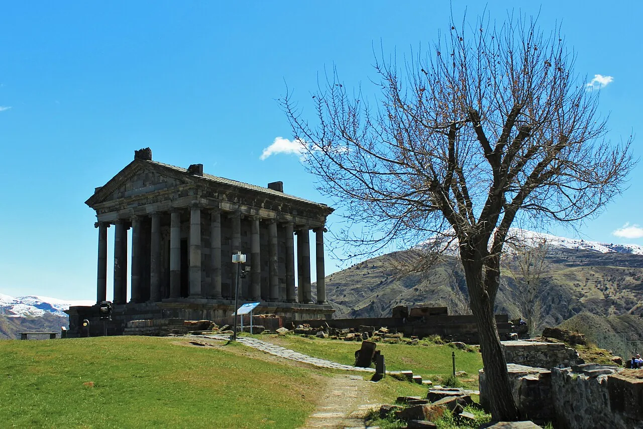 The classical Temple of Garni, Kotayk Province, Armenia