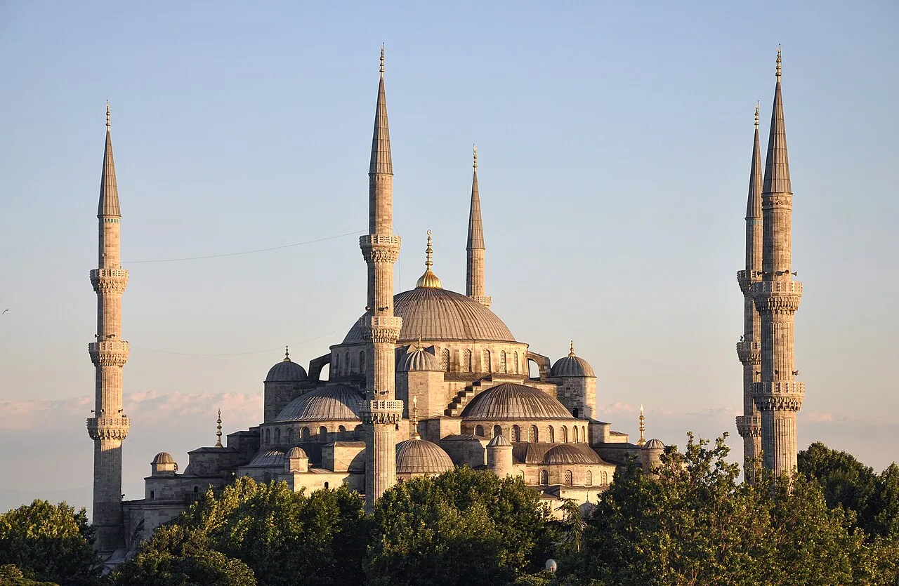 Exterior of the Blue Mosque in Istanbul