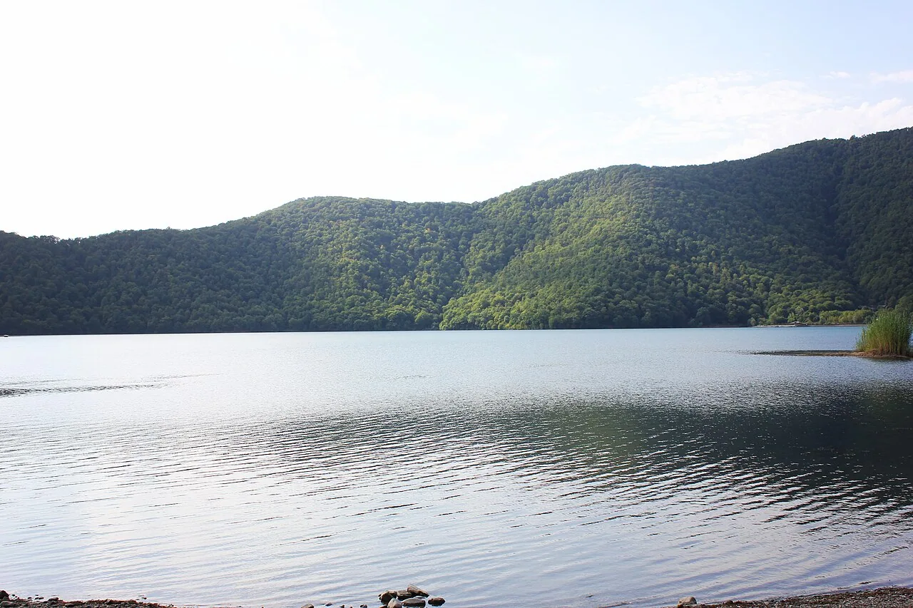 Nohur Lake near Gabala, Azerbaijan