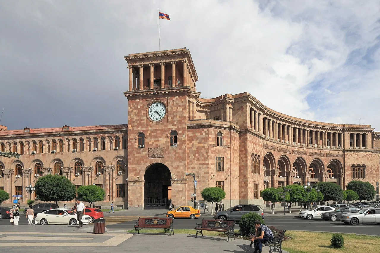 Government House on Republic Square in Yerevan, Armenia