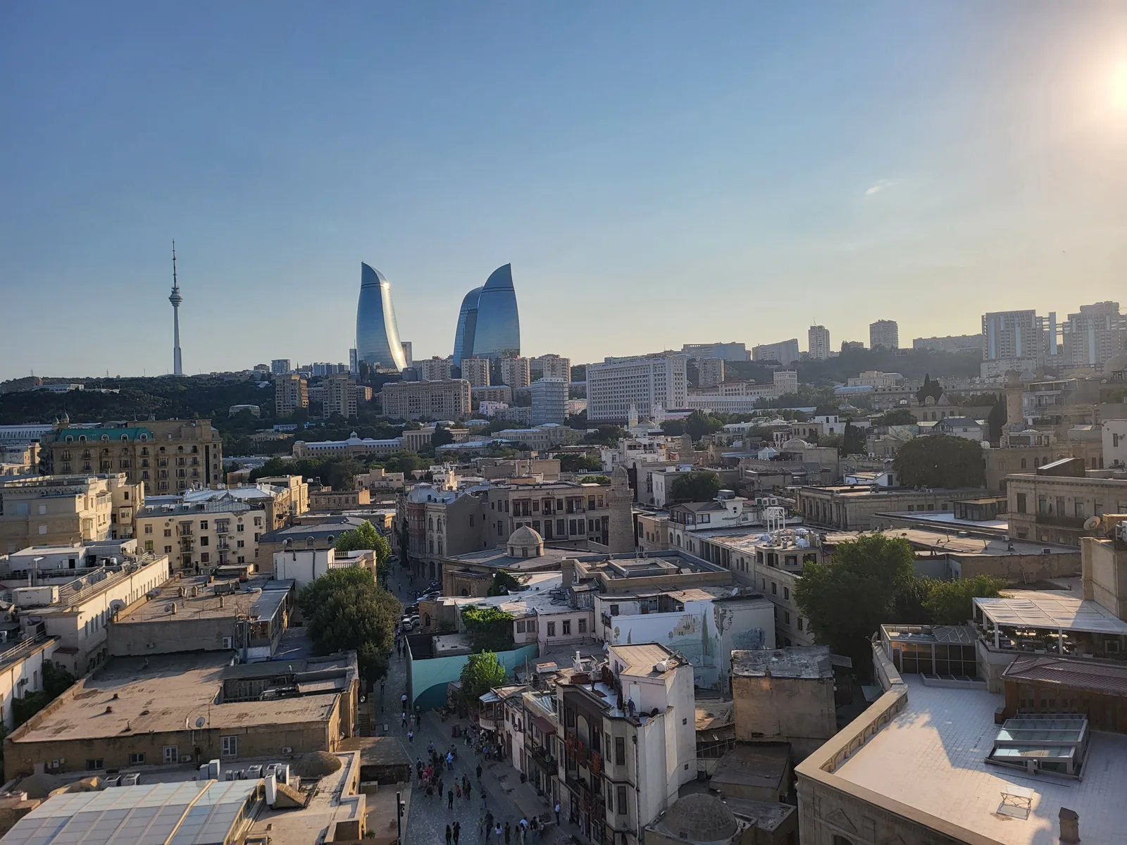 Baku Old City skyline, viewed from Maiden Tower, Azerbaijan